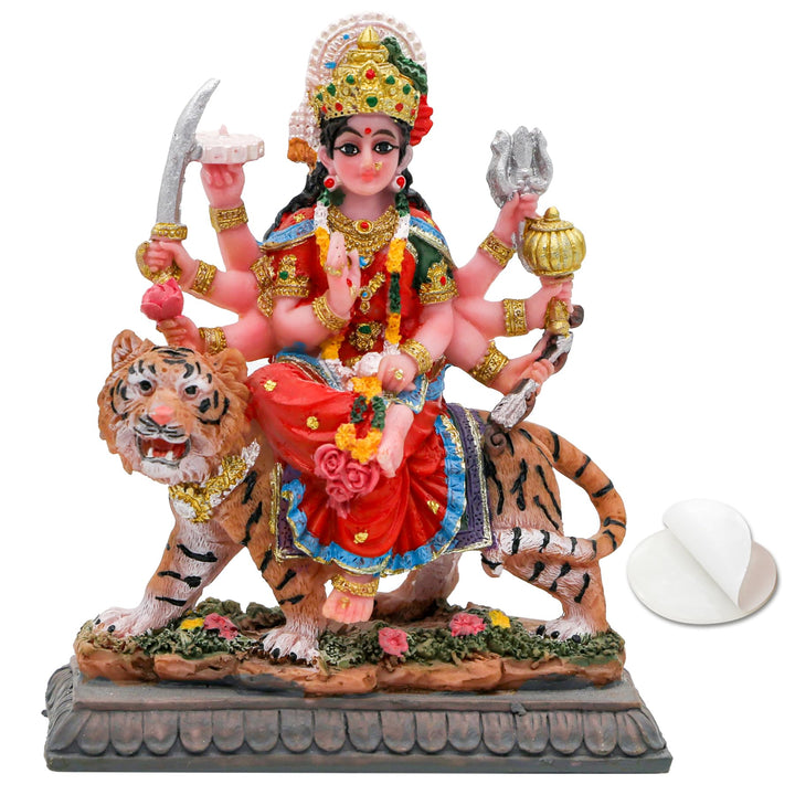 Kleine Maa Durga MATA Statue – 10,4 cm H Durga Skulptur Indien Gott Hindu-Göttin Murti Hindu Pooja A
