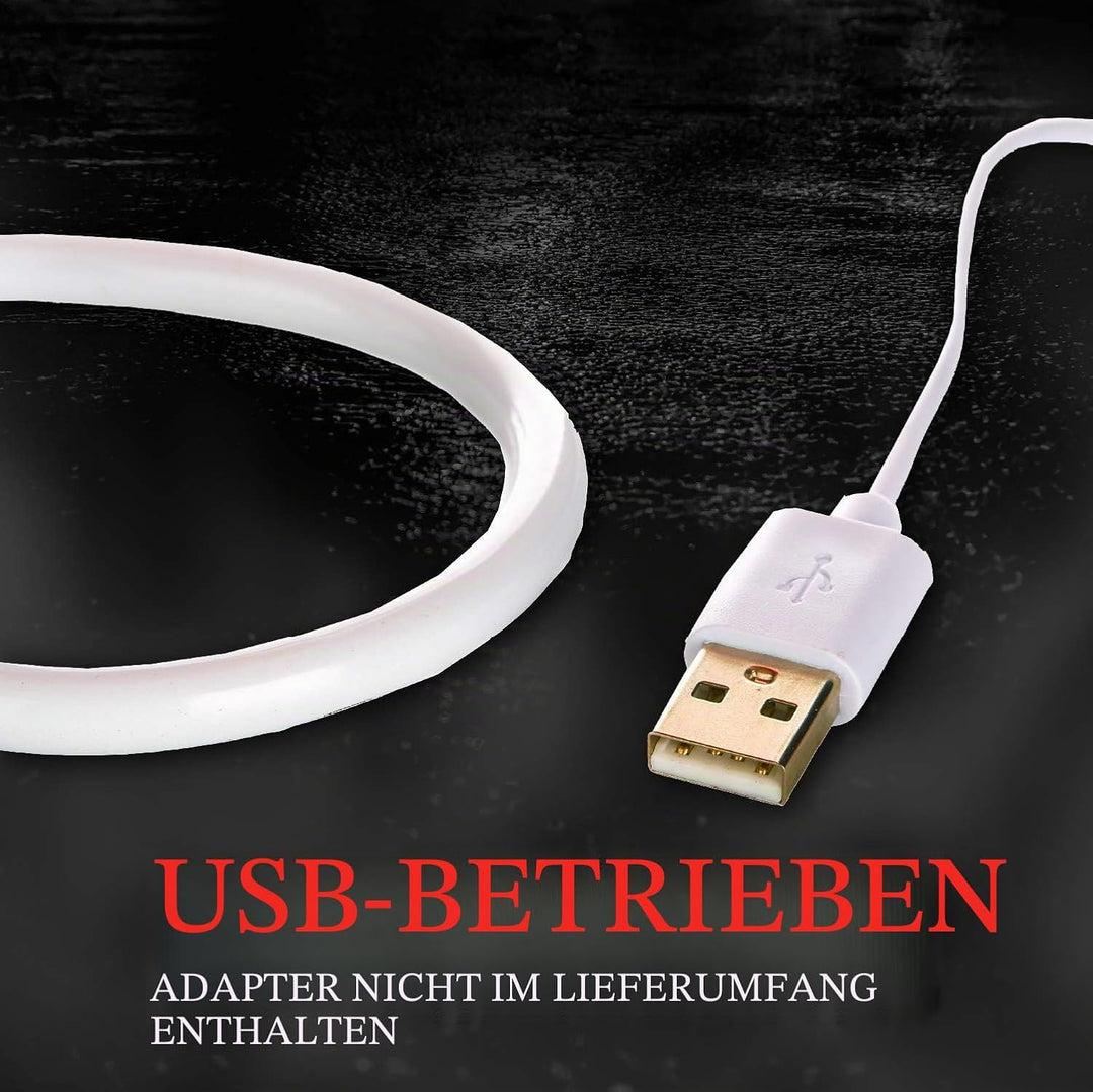Stephen King Es Tischlampe Luftballon aus Kunststoff, leuchtet in rot.