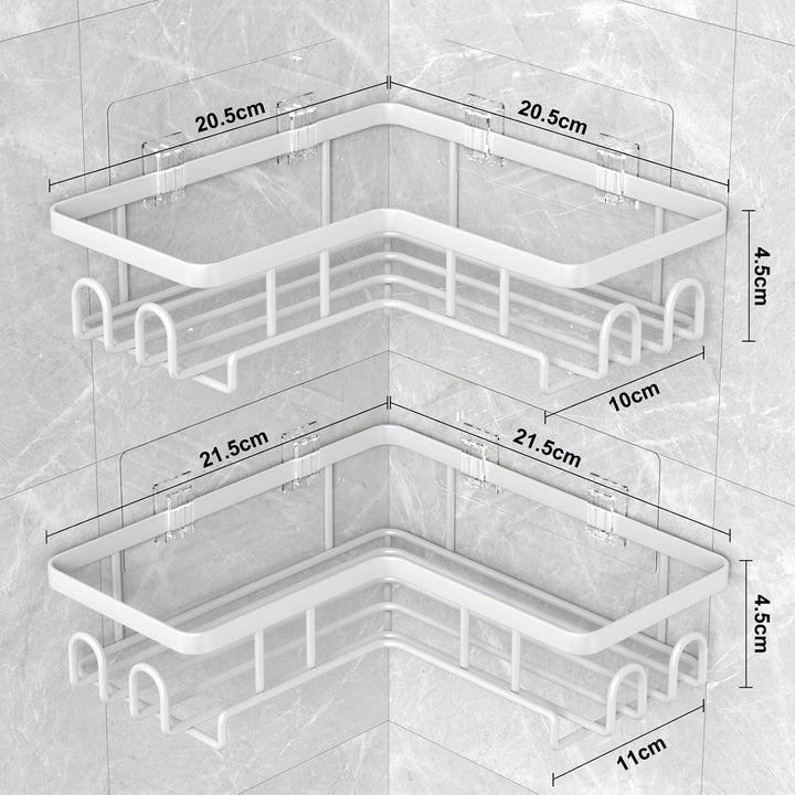 Duschablage Ohne Bohren Ecke - Rostfreier Duschregal Badezimmer Organizer Shampoo Halterung für Dusc