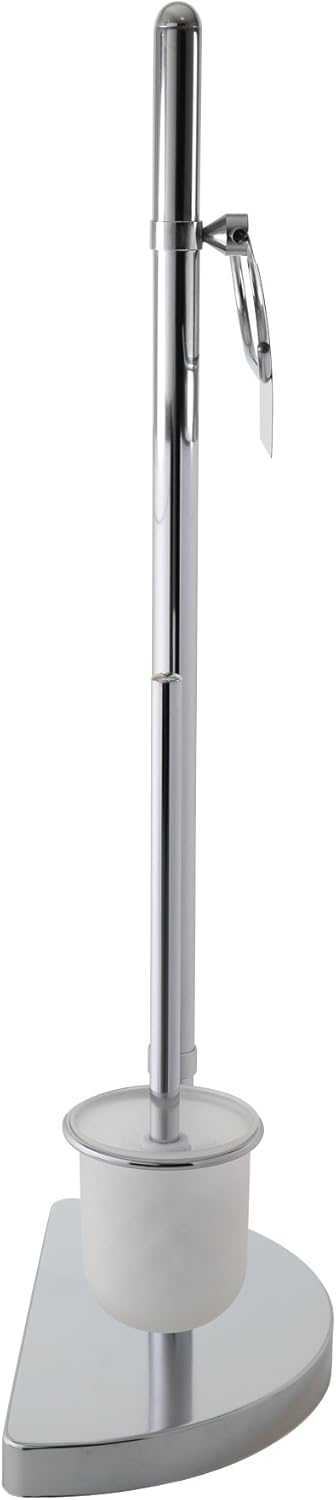 axentia WC-Garnitur Lianos aus Chrom - Toilettenpapierhalter, Toilettenbürste & Klobürstenhalter ste