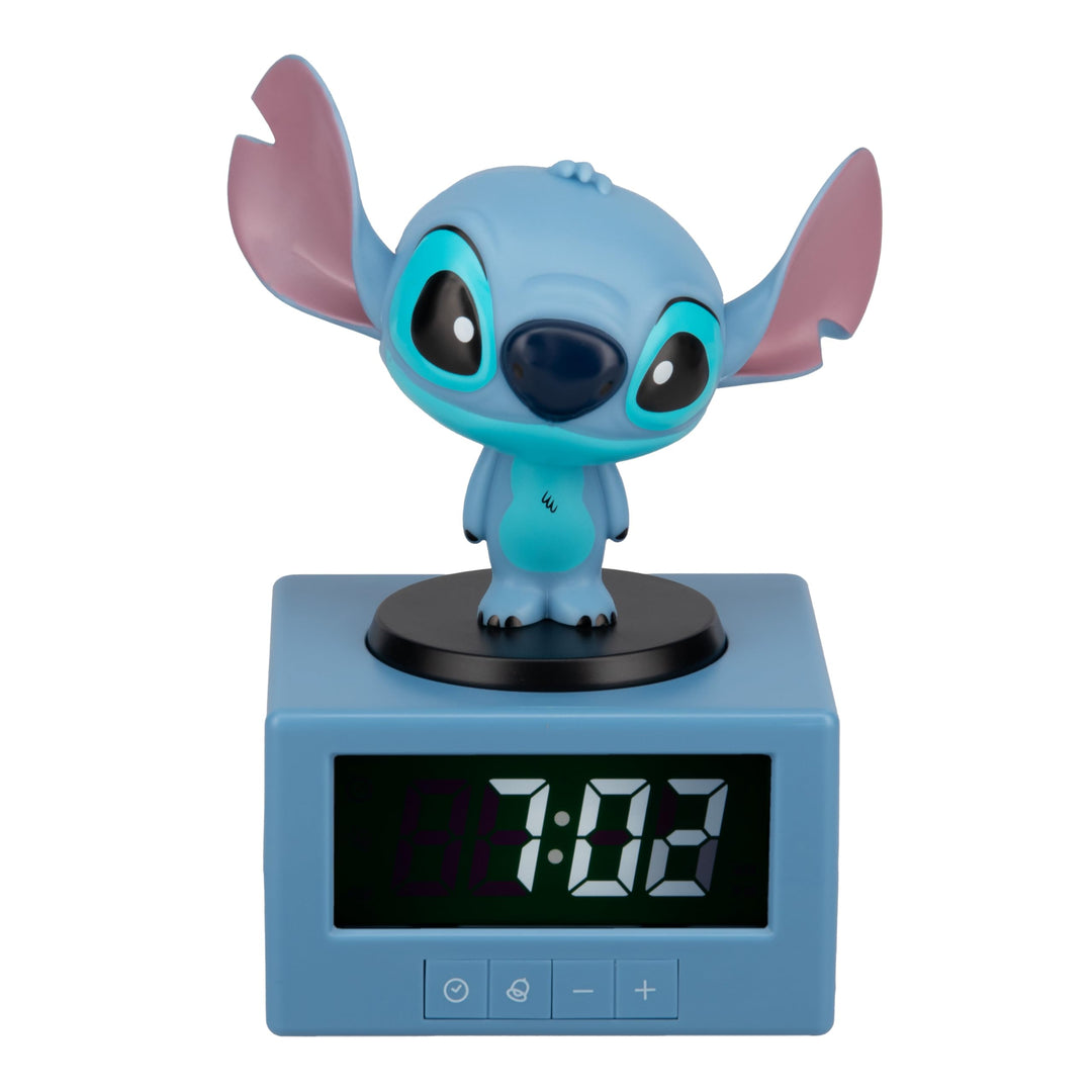 Paladone Disney Stitch Digitaler Wecker mit Nachtlicht & Musik – Offiziell lizenzierte Lilo‑und‑Stit