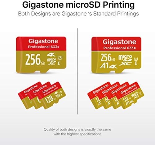 [5 Jahre kostenlose Datenwiederherstellung] Gigastone 4K Game Pro 256GB MicroSDXC Speicherkarte 2er-