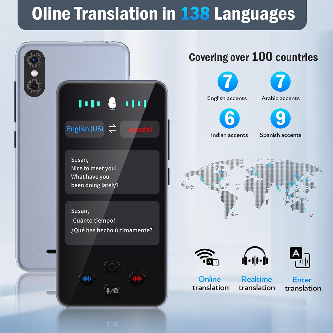 Ki Übersetzer, 19 Sprachen Sprachübersetzer Ohne Internet mit Offline Deutsch, 138 Sprachen Echtzeit