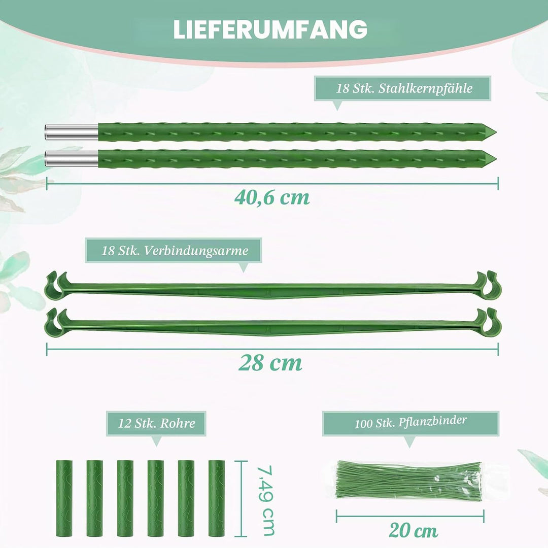 Legigo Tomaten Rankhilfe für Gartenpflanzen – Gurken Rankhilfe Metall, Tomatentopf mit Rankgitter fü