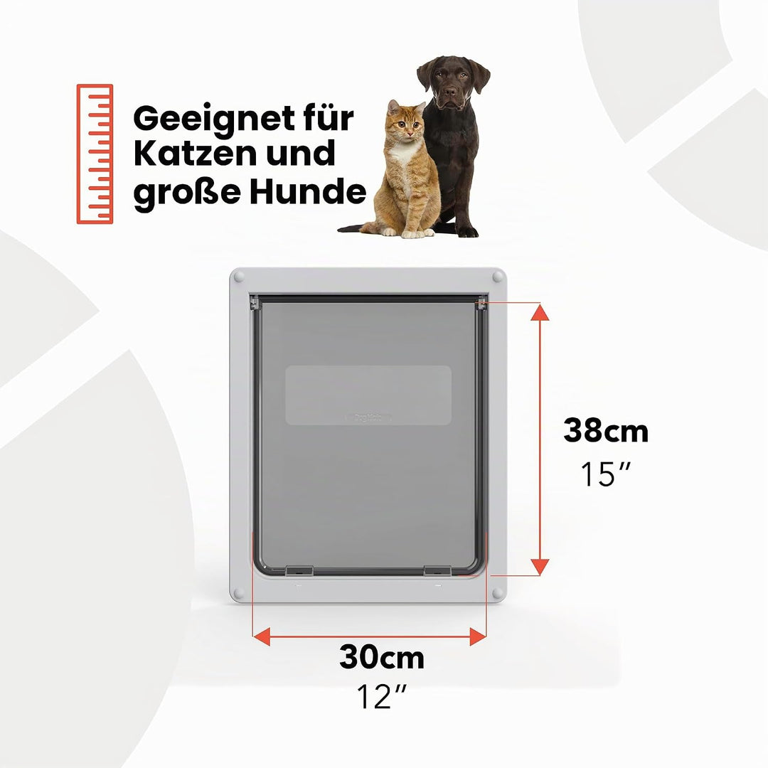 Dog Mate Hundetür B: 36.6 cm H: 44.1 cm weiss, Weiss