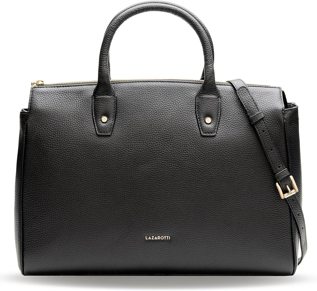 Lazarotti Bologna XL Damen Leder Handtasche | längenverstell- & abnehmbarer Tragegurt | sehr grosse