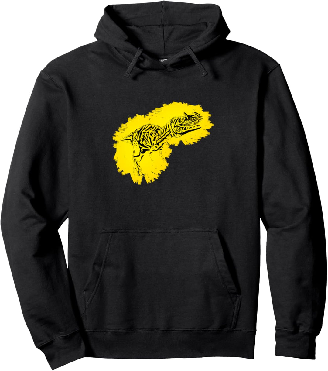 Allosaurus Motiv Dinosaurier Dino Saurier Urzeit Zähne Pullover Hoodie