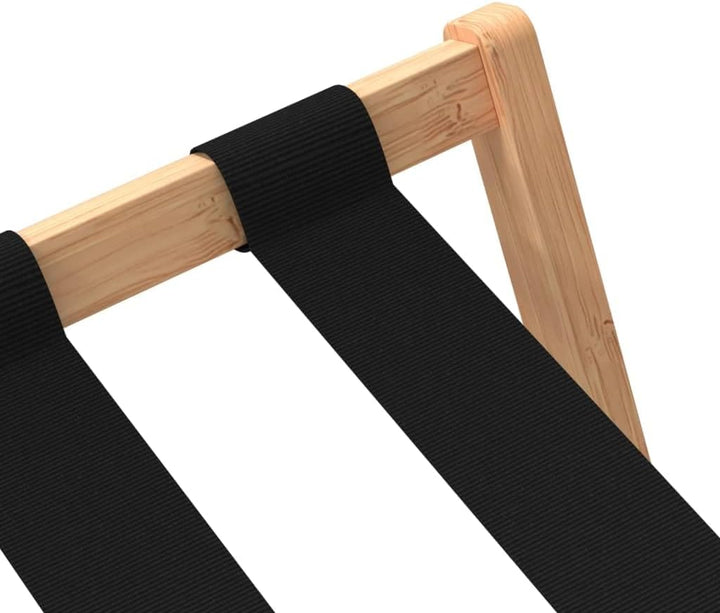 Gepäckablage Bambus 68,5x38x58 cm klappbar mit 70 kg Belastbarkeit für Hotelzimmer, Gästezimmer, Sch