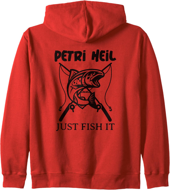Petri Heil JUST FISH IT-Angler Kapuzenjacke