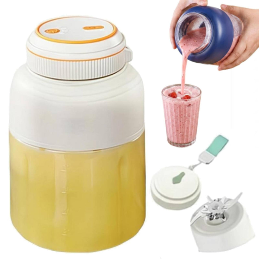 Tragbarer kabelloser Entsafterbecher, 1300 ml grosse Kapazität, kabelloser Entsafter, USB-wiederaufl