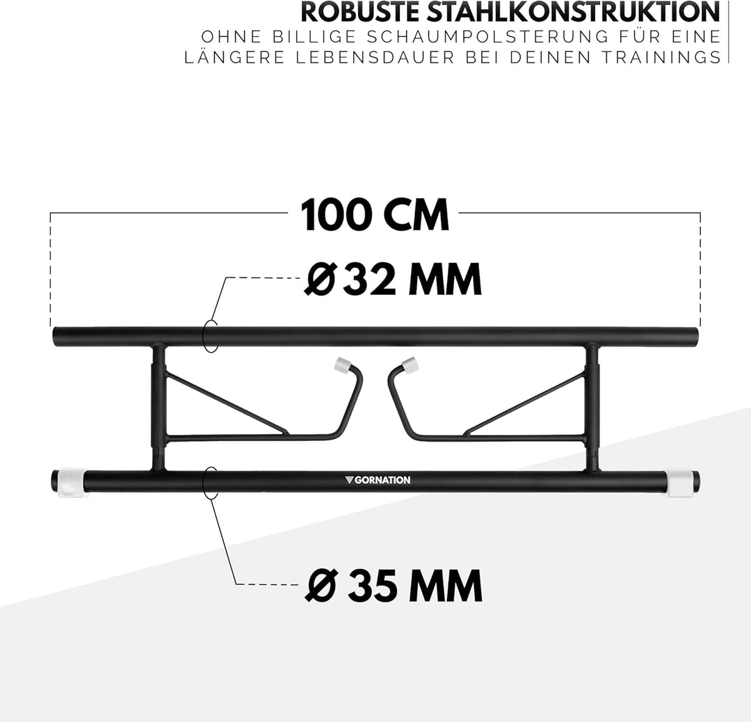GORNATION Klimmzugstange Türrahmen, Klimmzugstange für Tür, Multifunktionale Pull Up Bar, Perfekt fü