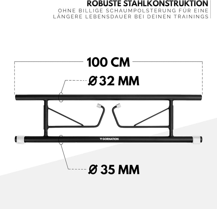 GORNATION Klimmzugstange Türrahmen, Klimmzugstange für Tür, Multifunktionale Pull Up Bar, Perfekt fü