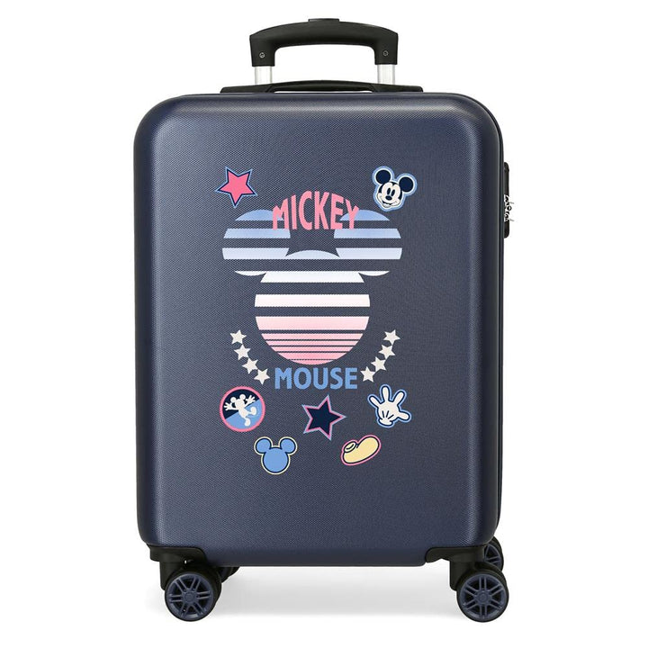 Disney Mickey Mickey Denim Kabinentasche, Blau, 38 x 55 x 20 cm, starrer ABS-Kombinationsverschluss