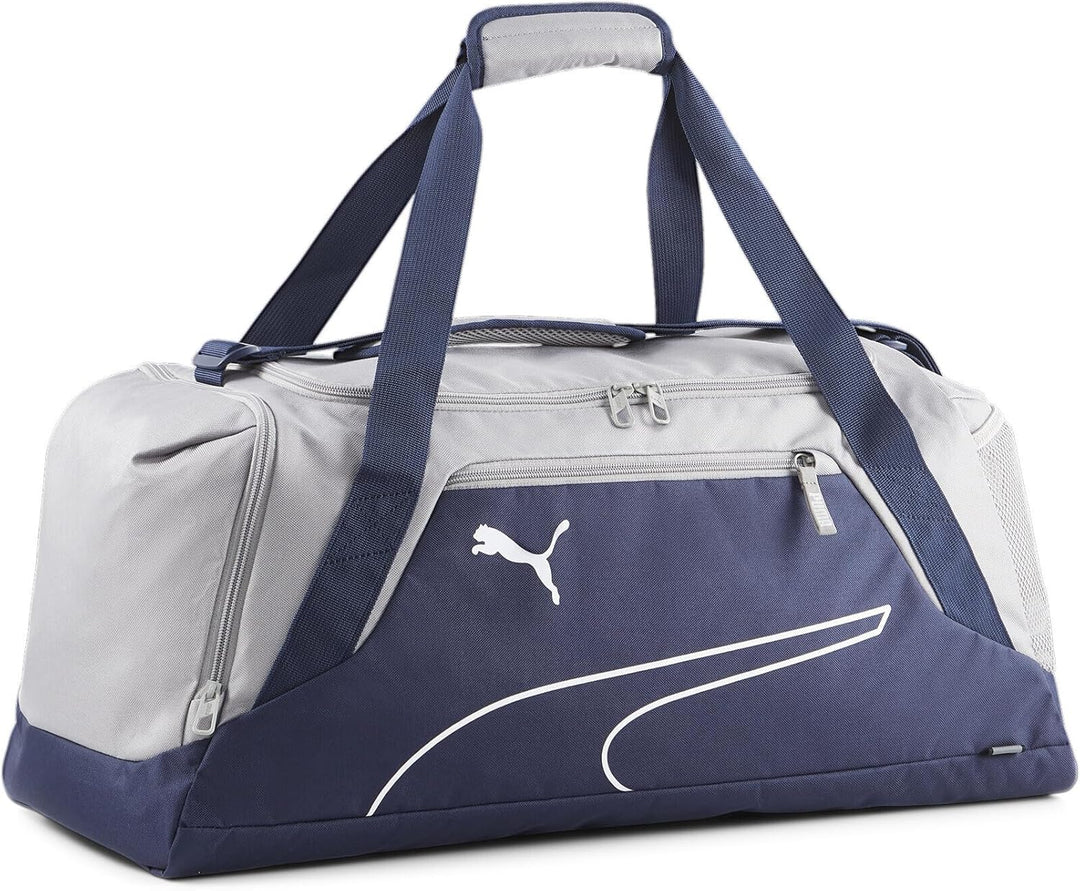 PUMA Unisex Fundamentals Sporttasche M Sporttasche Einheitsgrösse Puma Marine-beton Grau, Einheitsgr