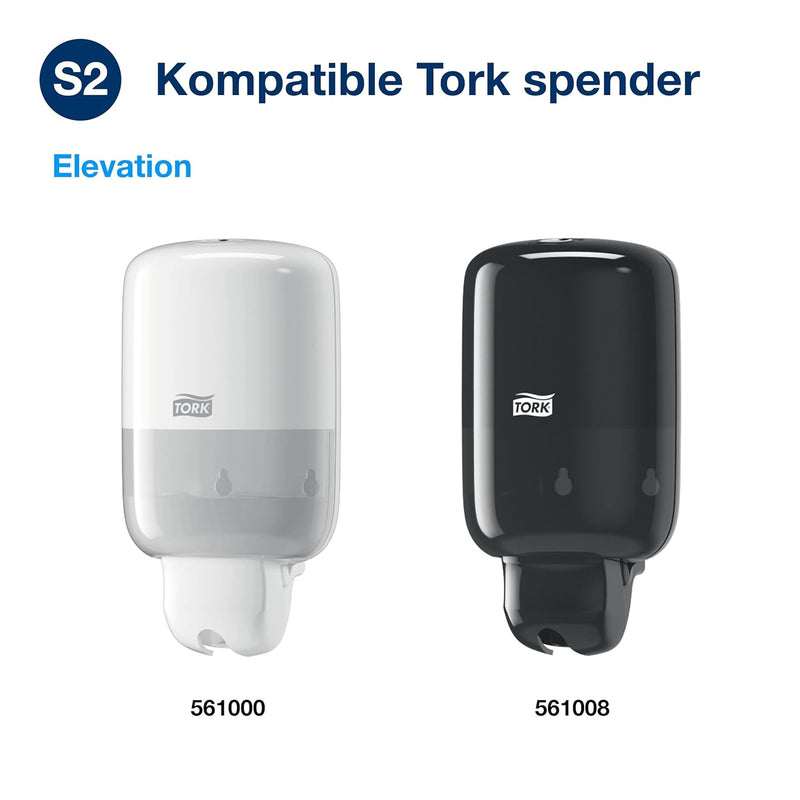 Tork milde Mini Flüssigseife - 420502 - Hautfreundliche Allzweckseife für S2 Spender-Systeme - Premi