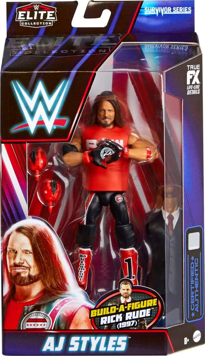 WWE AJ Styles Survivor Series Elite Collection Actionfigur Rick Rude Build-A-Figure Parts, Sammlerst