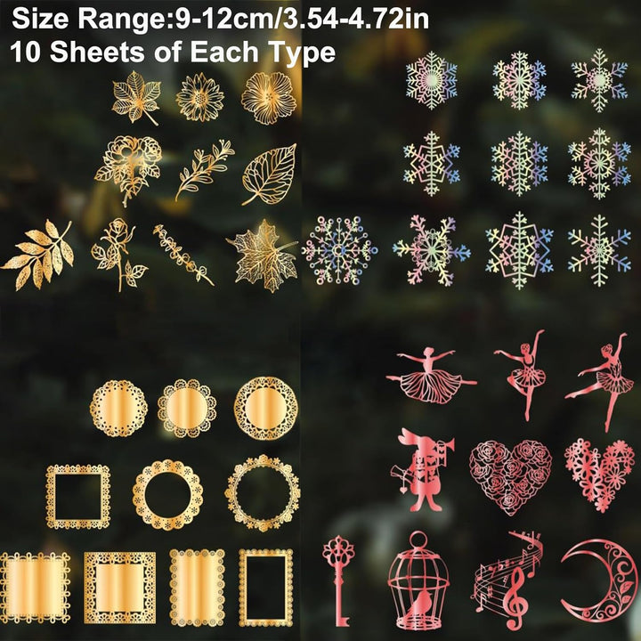 Scrapbooking Spitze Papier 40 Stücke Dekoratives Spitzenpapier Hohle Spitze Spitzenmuster für Scrapb