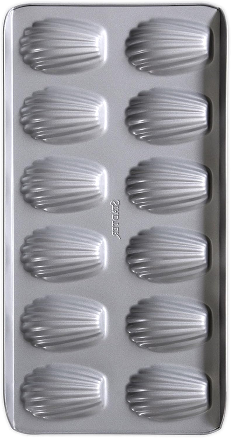 Städter We Love Baking Backform Bärentatzen Madeleines, Metall, Silber, 40 x 20 cm
