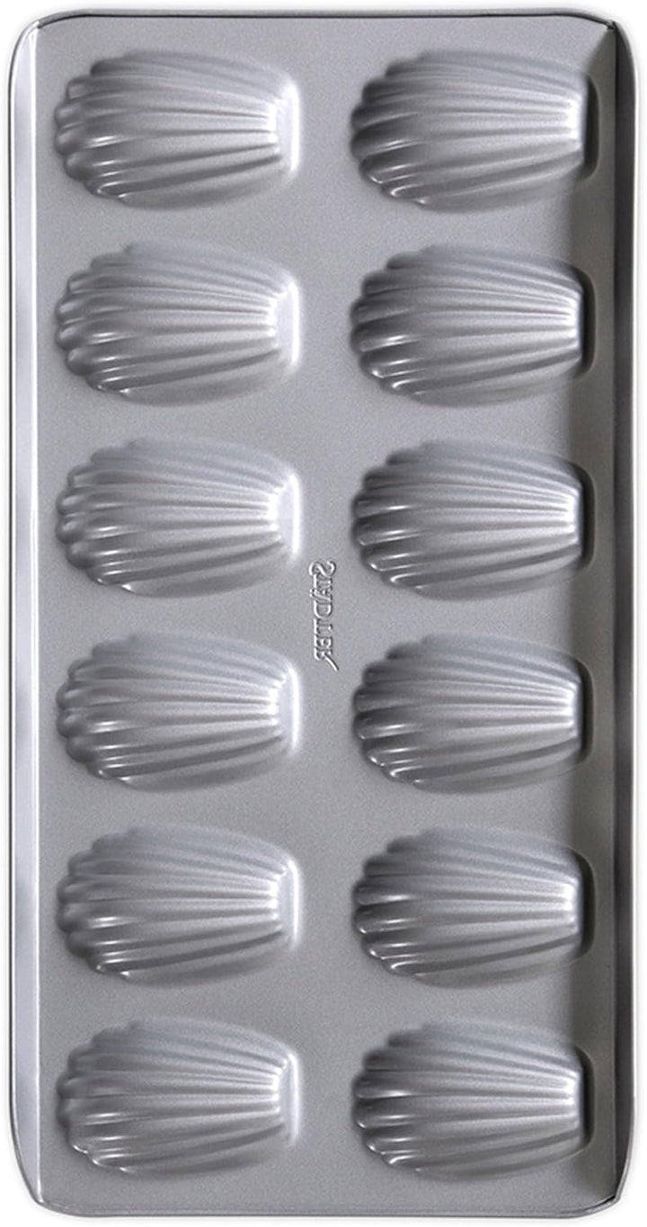 Städter We Love Baking Backform Bärentatzen Madeleines, Metall, Silber, 40 x 20 cm