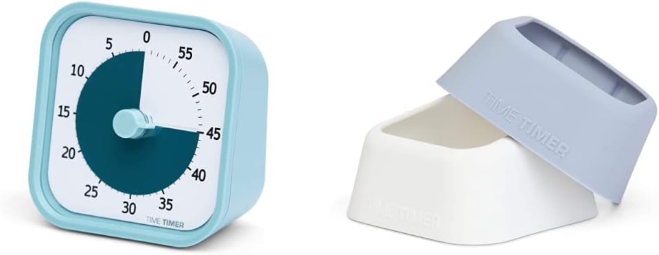 Time Timer Home MOD — 60 Minuten Kinder visueller Timer Home Edition — für Heimschule Zubehör, Lernw