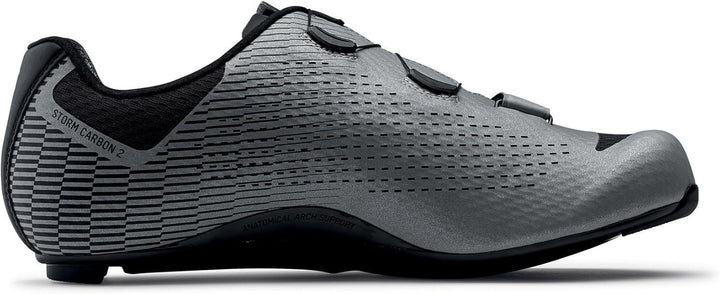 Northwave Herren Storm Carbon 2 Turnschuhe 39 EU Silberfarben, 39 EU Silberfarben