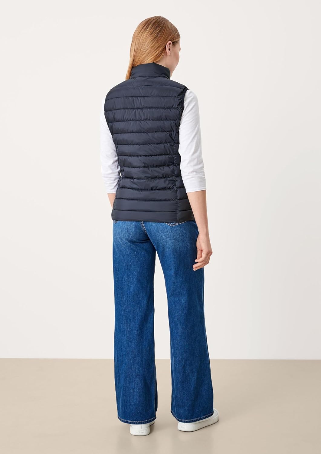 s.Oliver Herren Steppweste – Slim Fit, leicht gefüttert, Stehkragen – Funktional für Outdoor, Überga