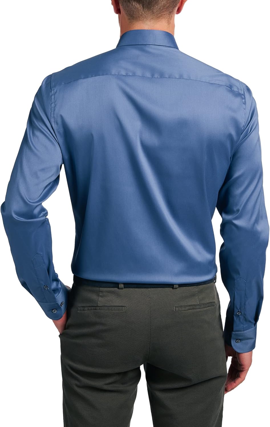 ETERNA Slim Fit Performence Hemd Langarm New Kent Stretch weiss 42, 42