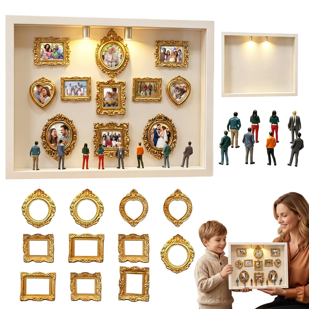 DIY Mini Museum Silhouette Box, Museum of Us DIY, Shadow Box,Miniatur Bilderrahmen Foto Erinnerungsa