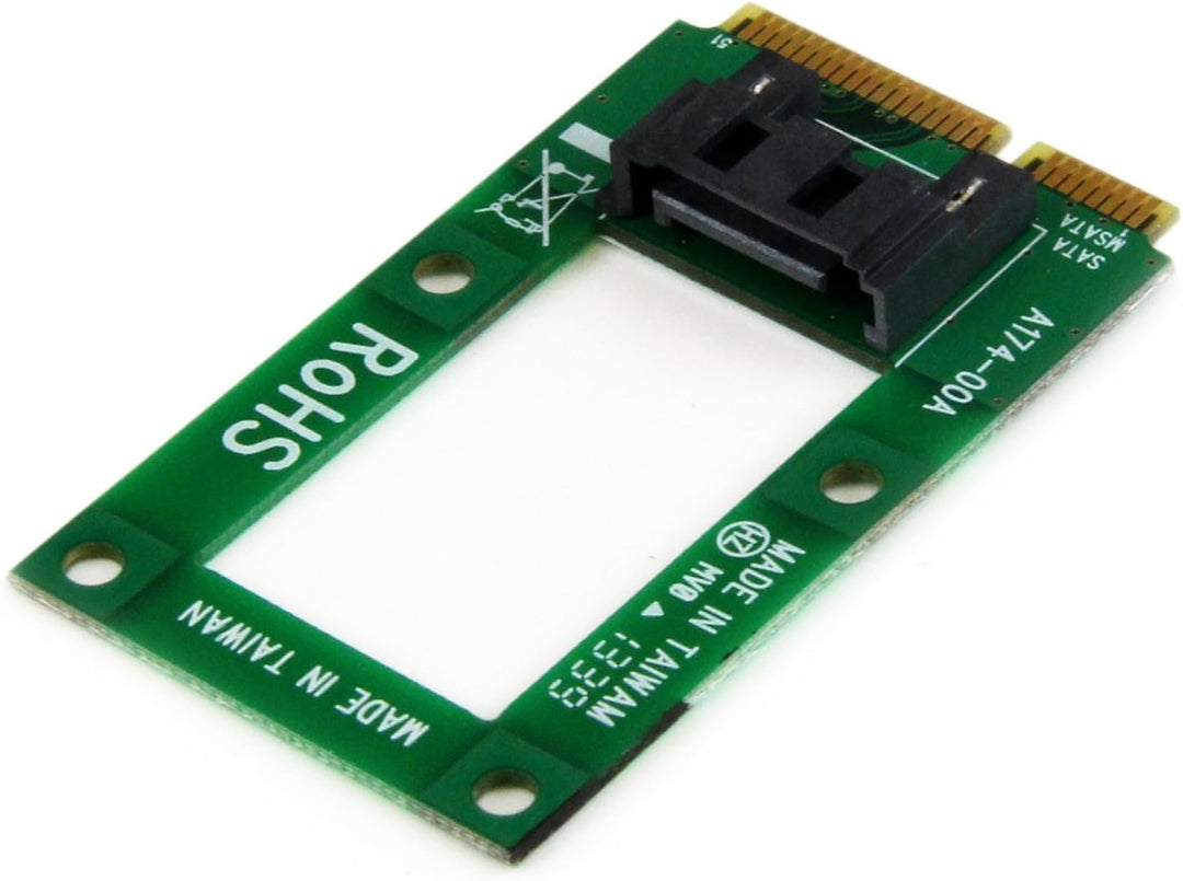 StarTech.com mSATA auf SATA Festplatten / SSD Adapter - Mini Serial-ATA zu SATA Konverter - Festplat