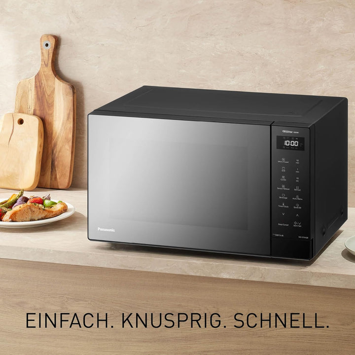 Panasonic NN-GT65QBEPG 31L Kombi-Mikrowelle mit Grillfunktion, 23 Automatische Programme,1000 W, Kom