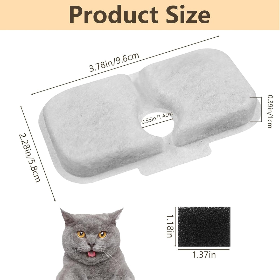 32 Stück Katzenbrunnen Filter für Petliibro Filter PLWF105/PLWF115/PLWF005 Cat Water Fountain,Petlib