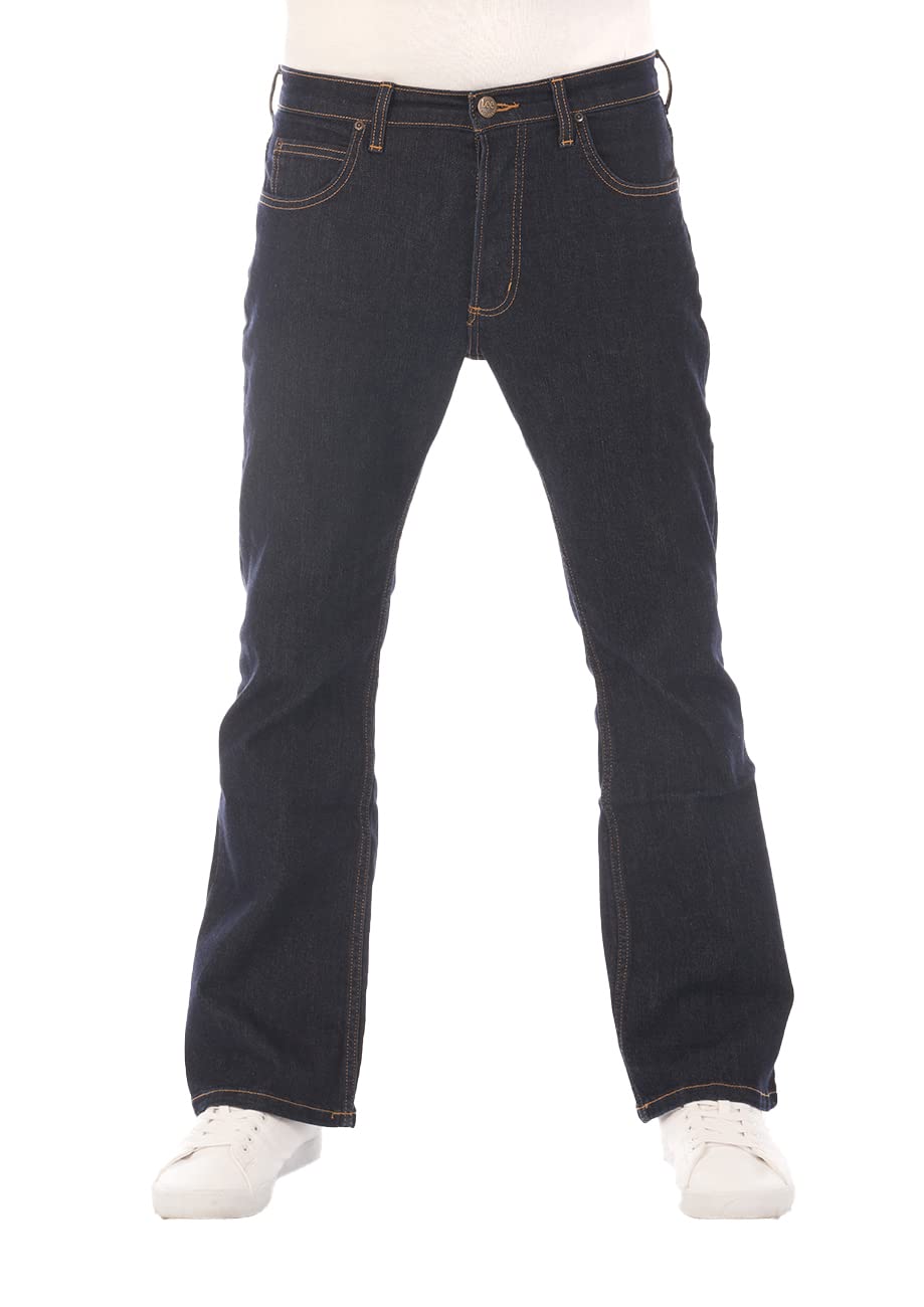 Lee Jeans Herren Stretch Bootcut Denver Jeanshose Hose Denim Blau 32 33 34 36 38 40 42 44 46 32W / 3