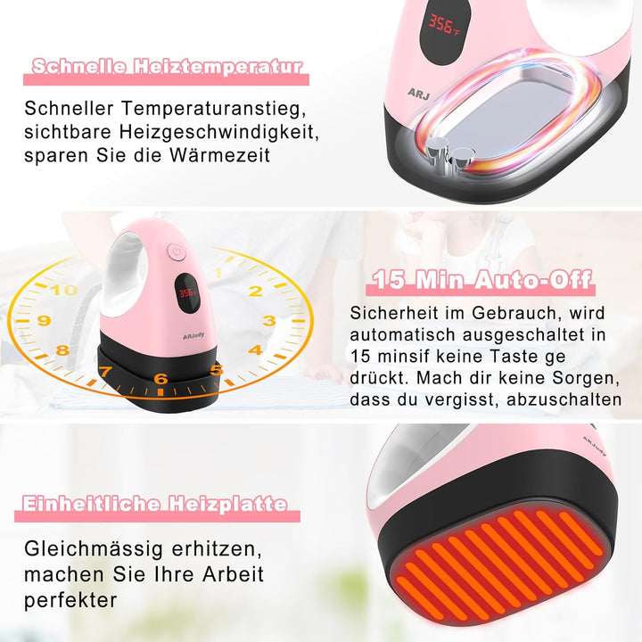 Mini Transferpresse – Ultraleichte tragbare Hitzepresse & Presse Plotter Maschine mit 3 Heizstufen &