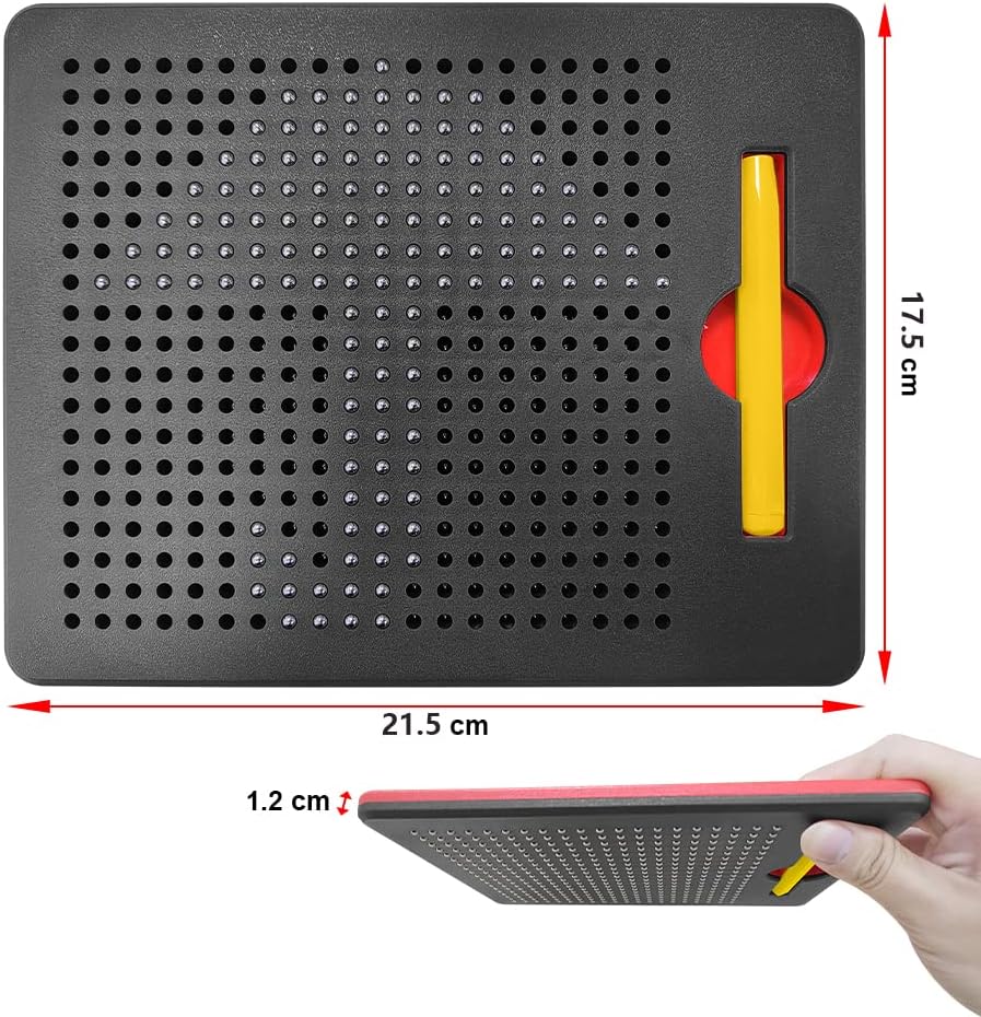 Kinder Zaubertafel Magnetische Zeichenbrett Reissbrett mit Stift Stahlkugel Tablet Abwischbar Schrei