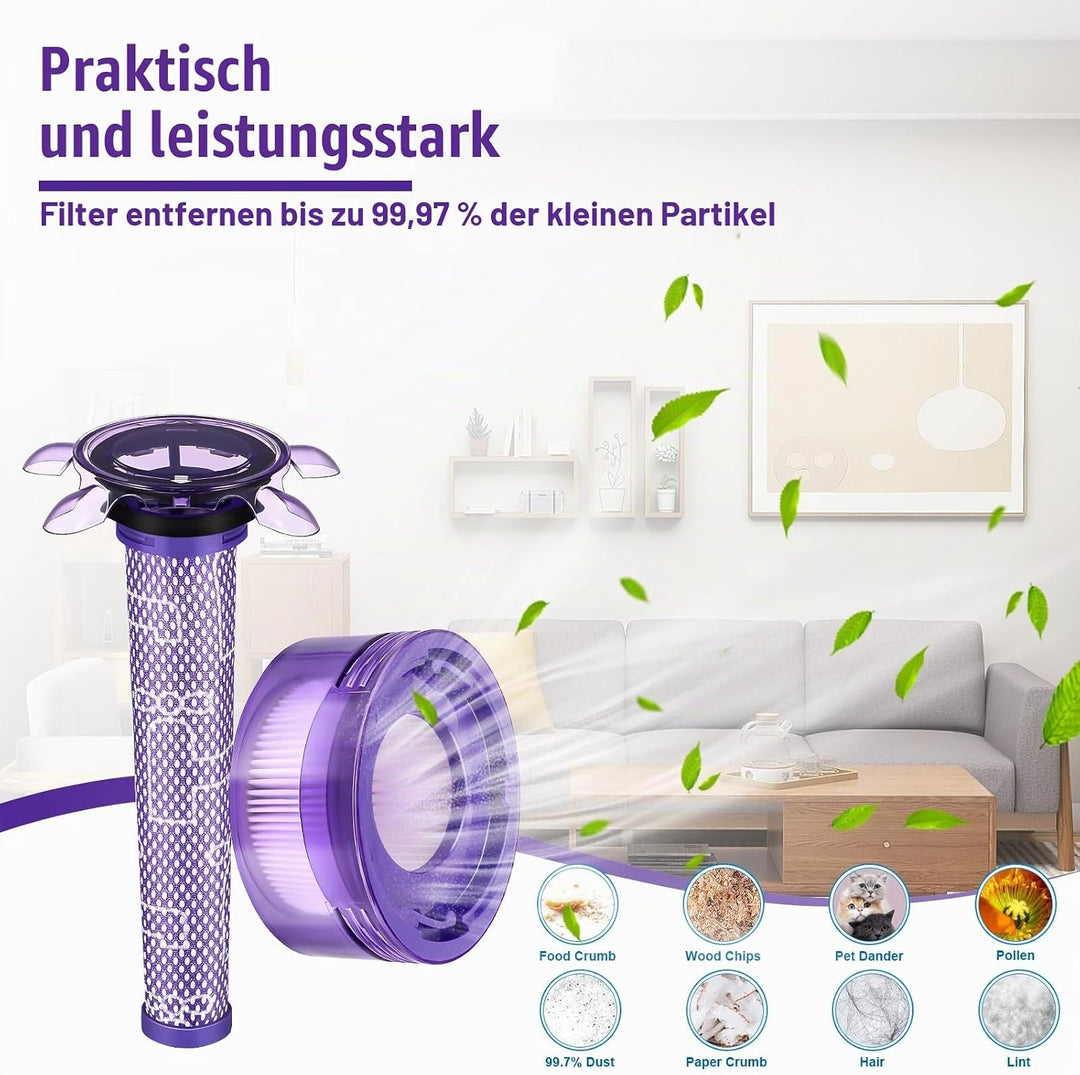 Ersatzfilter für Dyson V8 Focus Mattress V7 Neues Modell Advanced | V8 Origin+ SV37 SV10 SV25 SV11 S