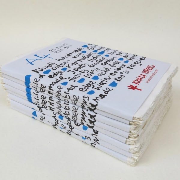 Khadi Hadernpapier, 320 g/m², stabil, A3-Format, 20 Blatt