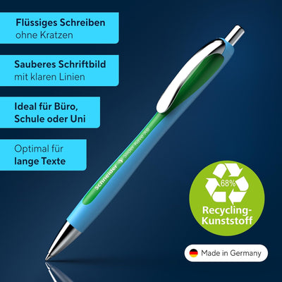 Schneider 132504 Slider Rave XB Kugelschreiber (Strichstärke: XB, dokumentenechte Mine, Made in Germ