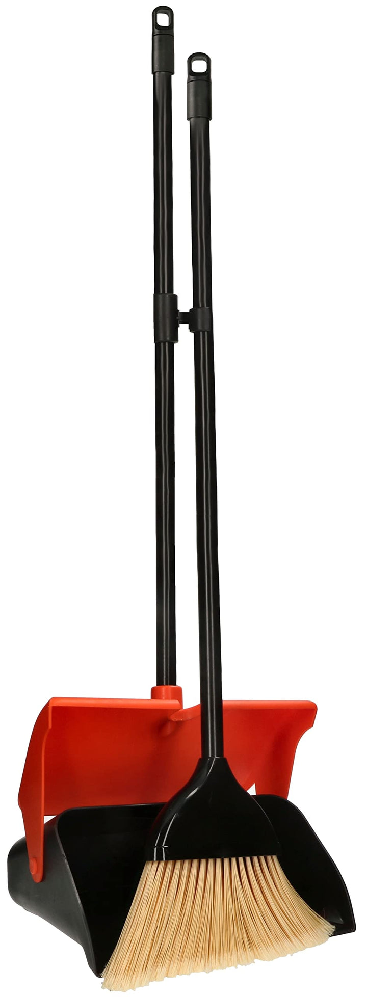 KOTARBAU® Besen und Kehrschaufel Set aus Verstärktem ABS Kehrset mit Langen Stielen