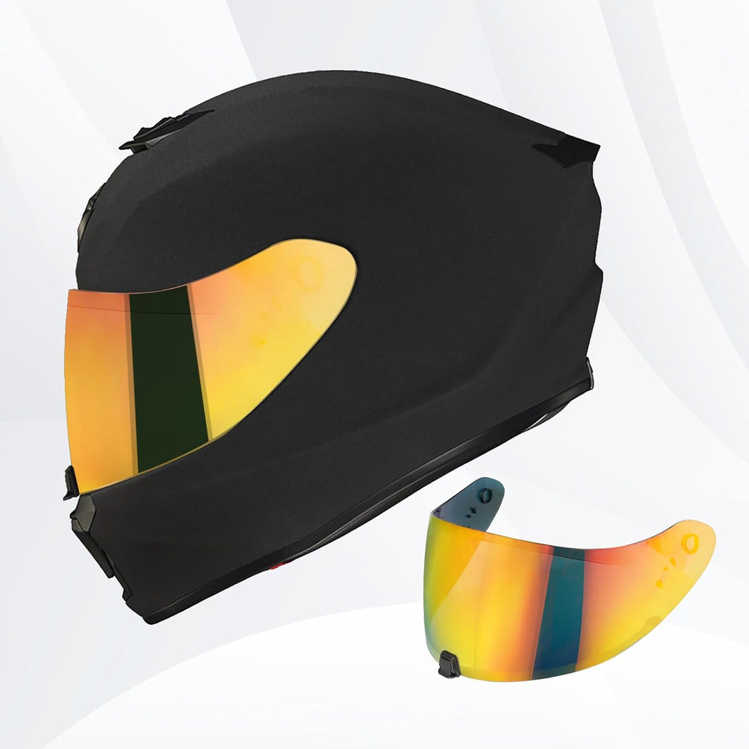 Helmvisier für Exo R420,Motorrad Windschutz Helm Objektiv Visier Vollgesichts,Motorradhelm Visier Zu