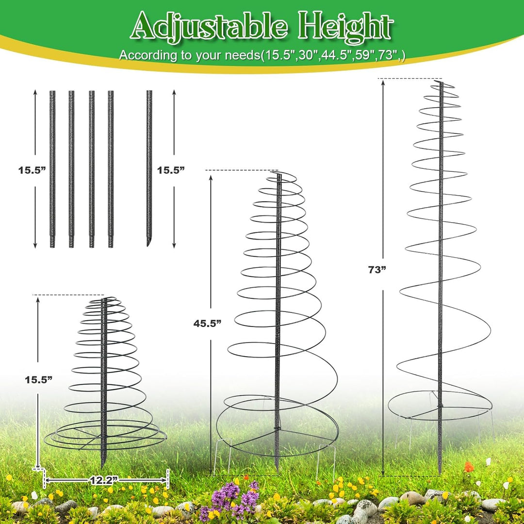 Garten Rankhilfe aus Metall Rankgitter, 120cm 2 Stück Pflanzen Rankhilfe Metall Garten Rankgitter fü