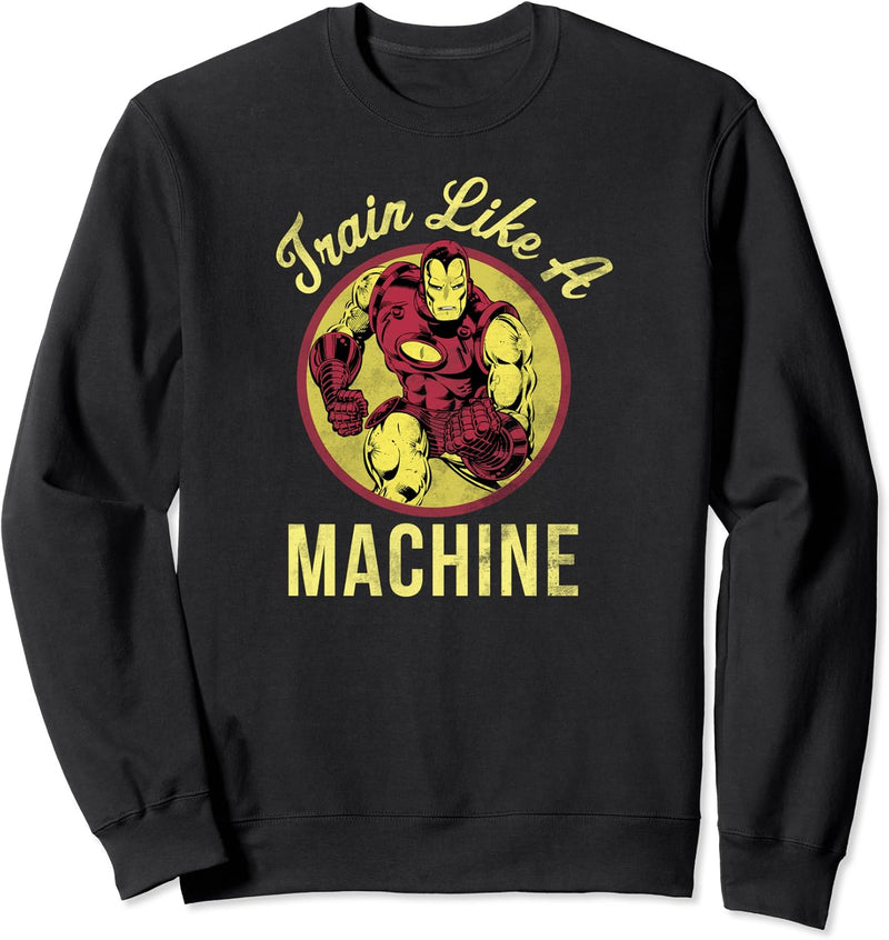 Marvel Iron Man Train Like A Machine Work Out Tee Sweatshirt