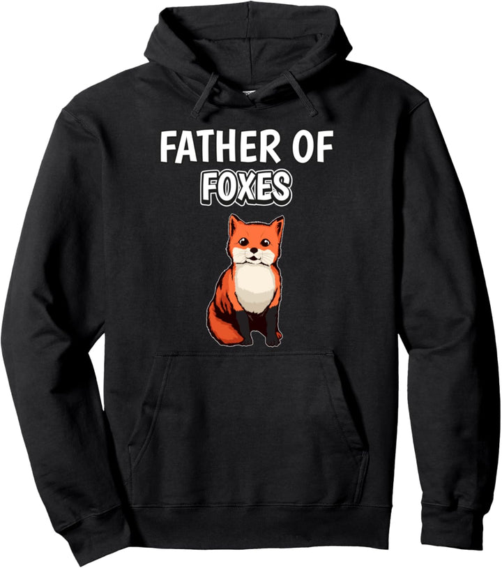 Herren Jungen Father Of Foxes Papa Vatertag Fuchs Pullover Hoodie