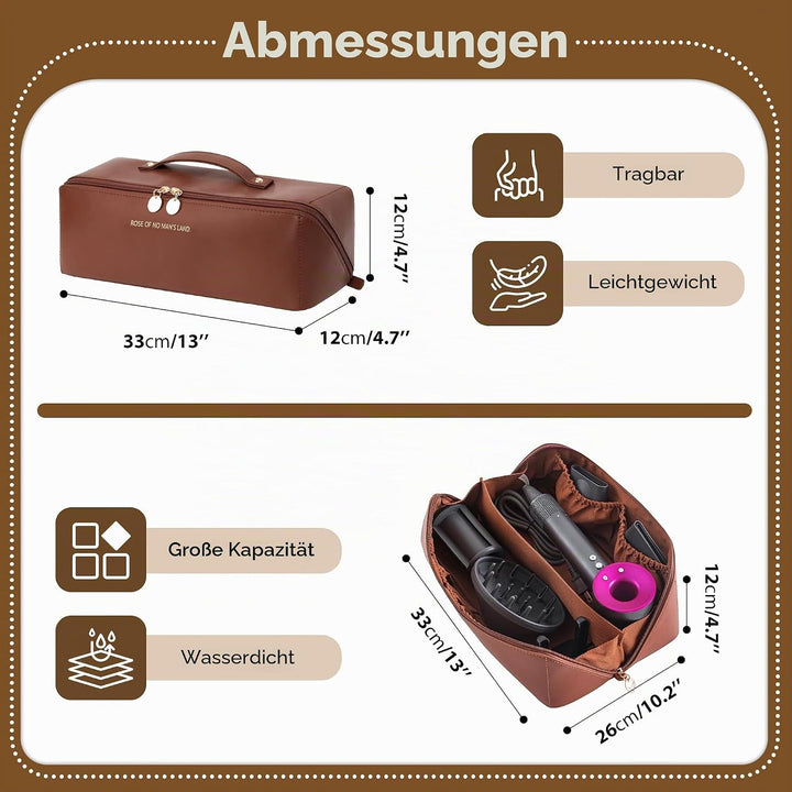Reise-Aufbewahrungstasche für Dyson Airwrap Styler/Shark Flexstyle, Tragbare Reisen Lagerung Tasche,
