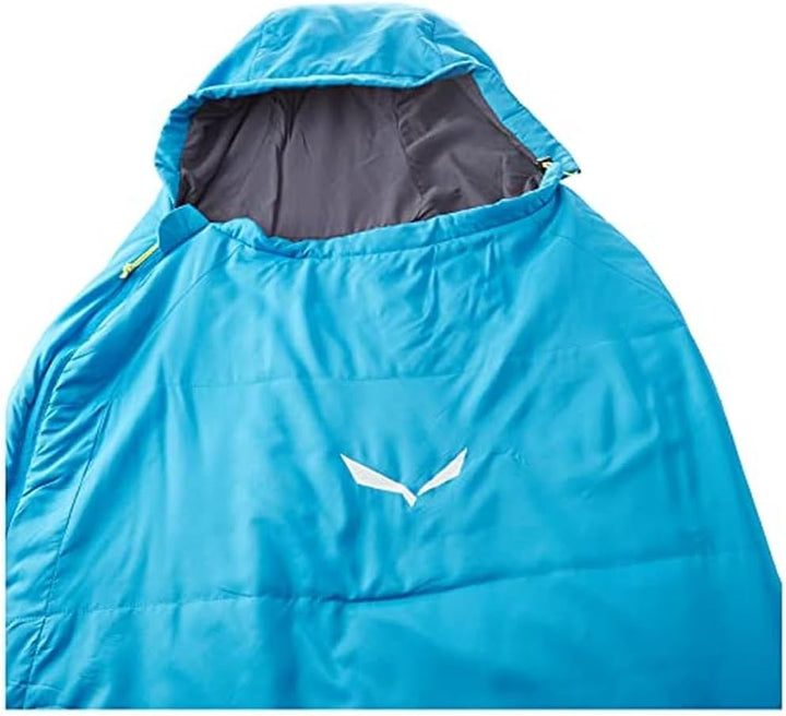 Salewa Unisex-Erwachsene MICRO II 850 QUATTRO Schlafsack 185 cm (RIGHT) BLUE DANUBE, 185 cm (RIGHT)