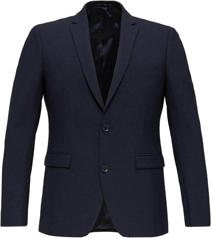 ESPRIT Collection Herren Anzugjacke 990eo2g302 90 Dark Blue, 90 Dark Blue