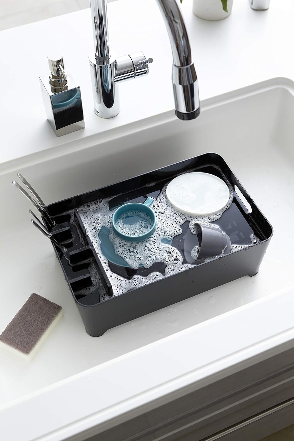 Dish Drainer - Tower - black Schwarz, Schwarz