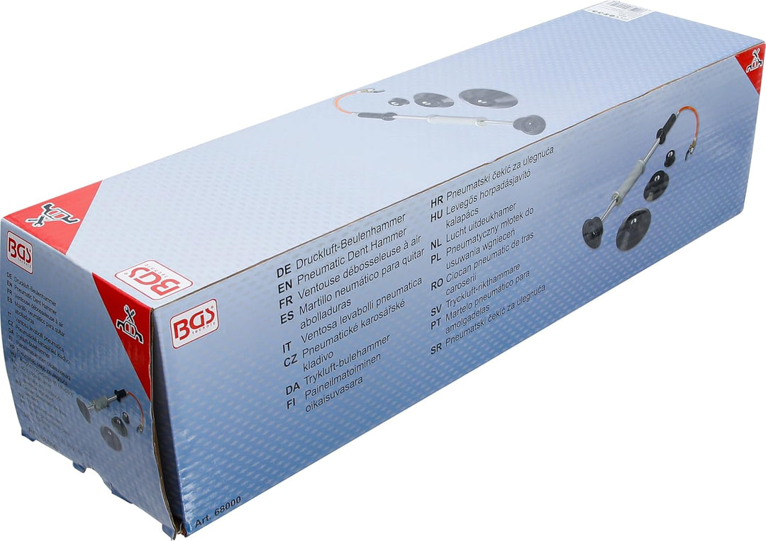BGS 68000 | Druckluft-Beulenhammer | 1,4 kg | Dellen-Abzieher | Ausbeulwerkzeug, Beulenhammer