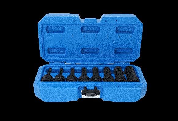 BRILLIANT TOOLS BT022615 1/2" Kraft-Bit-Stecknuss Innensechskant, 5-19 mm Satz, 8-TLG. [Powered by K