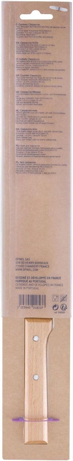 Opinel 1823 Parallele Carpaccio-Messer, Mehrfarbig, One Size