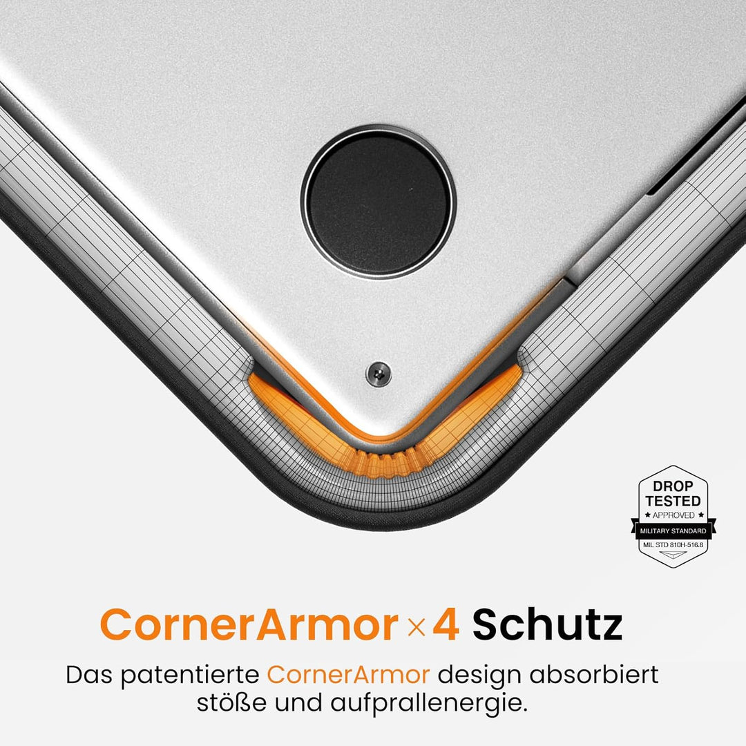 tomtoc 360° Tasche Hülle Kompatibel mit 14 Zoll Acer, ASUS, Dell, HP, Lenovo Laptop Notebook Chromeb